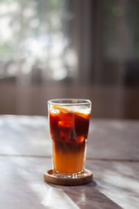 Close-up of drink on table