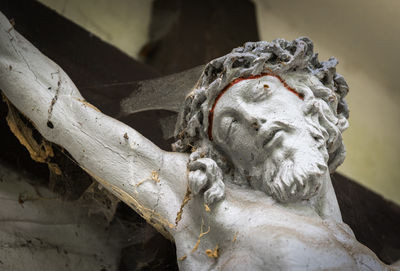 Close-up of angel statue