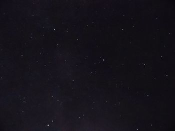 Low angle view of stars in sky