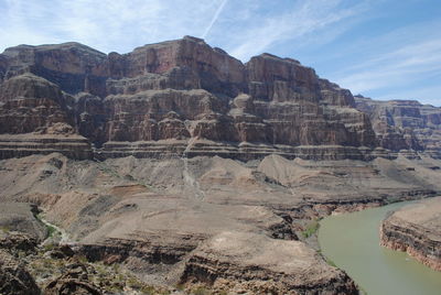 View of rock formations