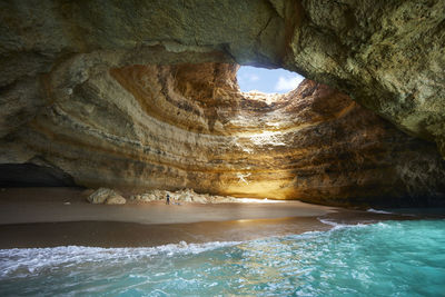 Rock formations in sea