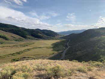 Scenic view of landscape against sky