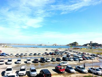 Boats in harbor