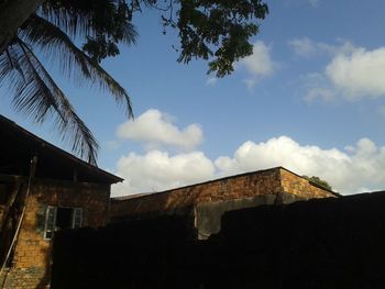 Low angle view of building against sky