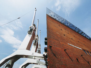 Low angle view of traditional building against sky