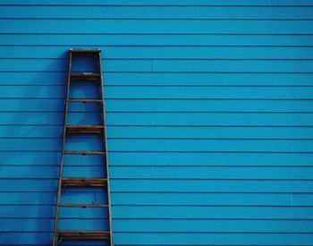 Close-up of blue wall