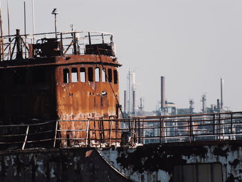 Factory against clear sky