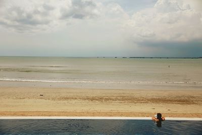 Scenic view of sea against sky