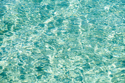 Full frame shot of water in swimming pool