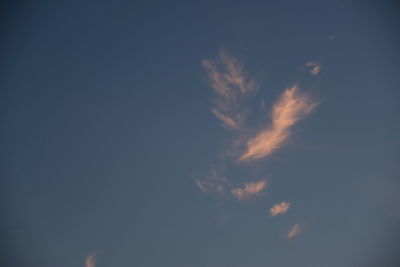 Low angle view of blue sky