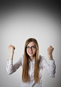 Portrait of a smiling young woman