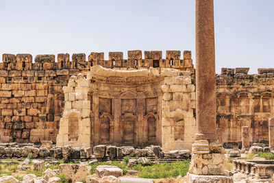 Old ruins against clear sky