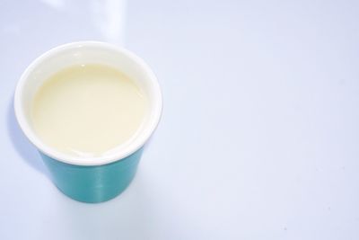 Close-up of tea cup on table