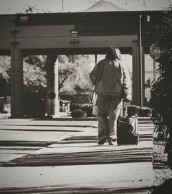 Woman standing in park