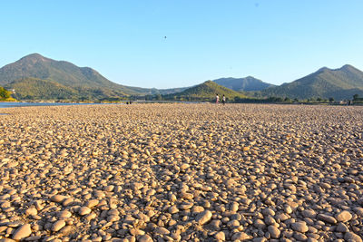 Scenic view of land against sky