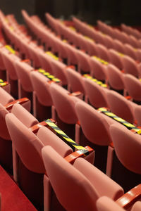 Empty seats in theater