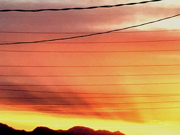 Low angle view of electricity pylon