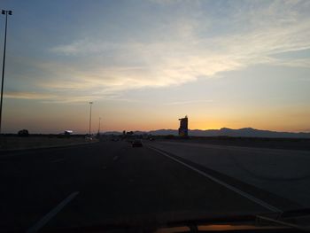 Road at sunset