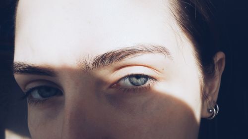 Cropped image of woman eye