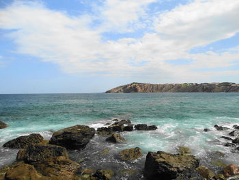 Scenic view of sea against sky