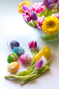 Close-up of multi colored flowers