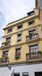 Low angle view of building against sky