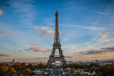Eiffel tower panoramic view