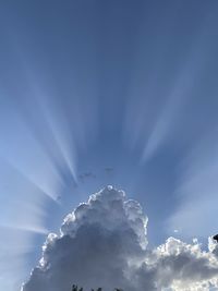 Low angle view of clouds in sky