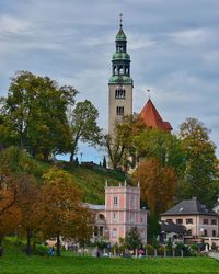 View of cathedral against cloudy sky