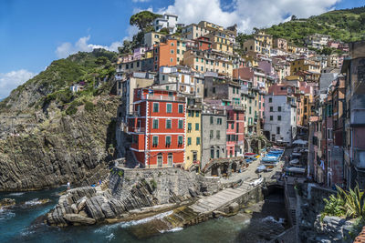  aerial view of riomaggiore in cinque terre