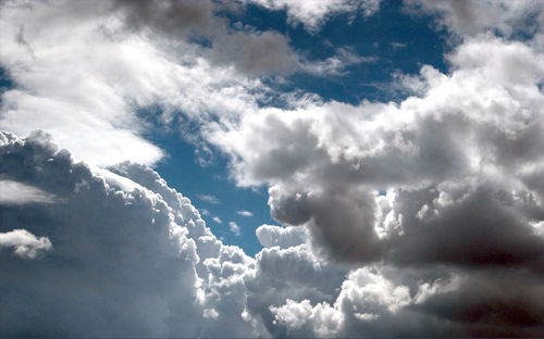 Low angle view of clouds in sky