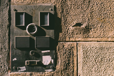 Close-up of old weathered wall