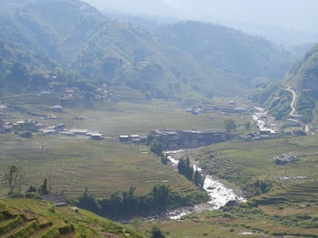 High angle view of landscape