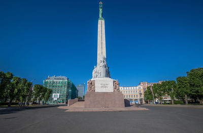 Building against blue sky