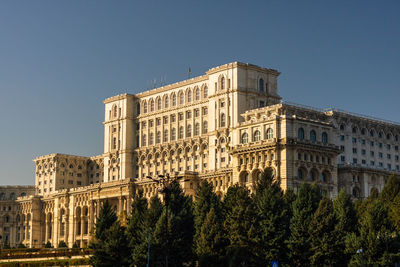 Low angle view of historical building against sky