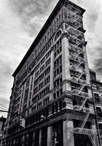 Low angle view of building against sky