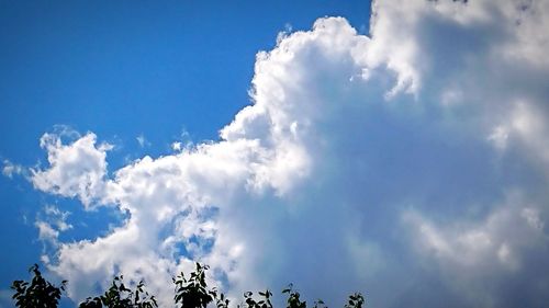 Low angle view of clouds in sky