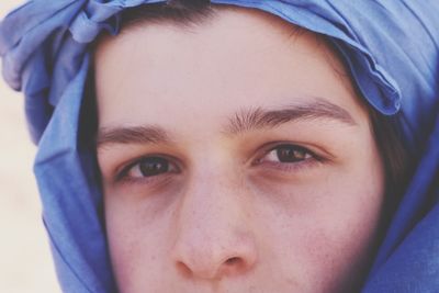 Close-up portrait of boy