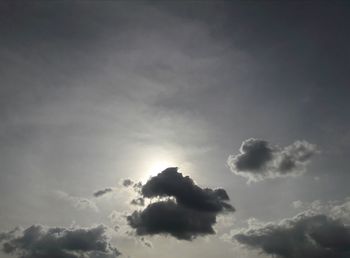 Low angle view of clouds in sky