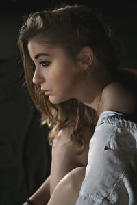 Portrait of young woman