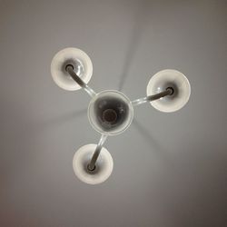 Low angle view of light bulb