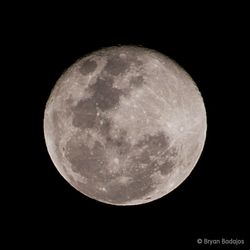 Close-up of moon against clear sky at night