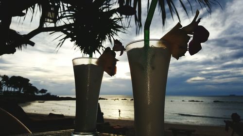 Close-up of swing on beach