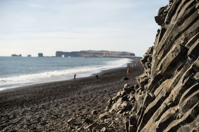 Panoramic view of beach against sky