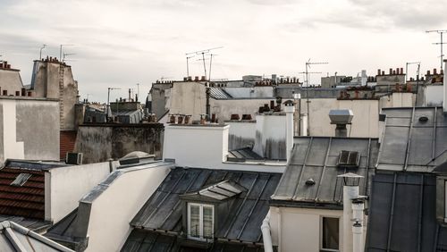 Buildings against sky in city