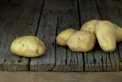 Close-up of bananas on table