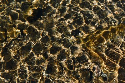 Full frame shot of rocks in sea