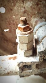 Close-up of rusty metal