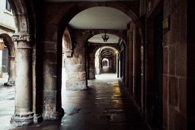 Corridor of historic building