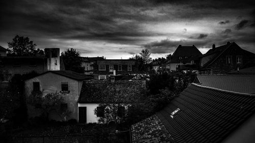 Houses against sky